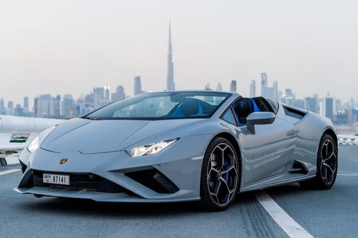 Rent Lamborghini Huracan Evo Spyder in Dubai