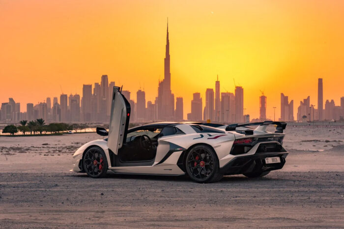 Rent Lamborghini Aventador SVJ Roadster in Dubai