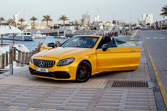 Mercedes Benz AMG C63 Convertible Rent in Dubai